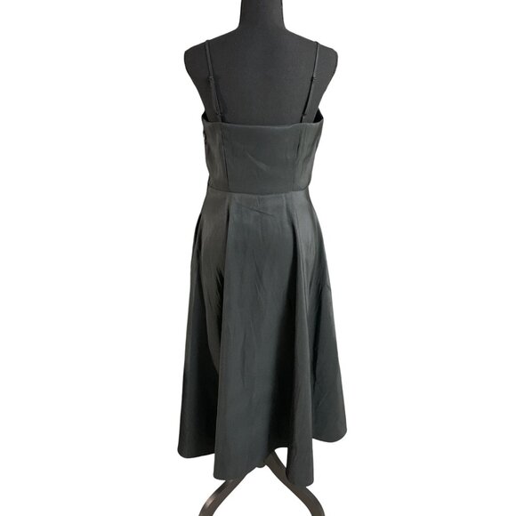 A New Day Womens Black Maxi Cocktail Dress w/ Bow Accent & Side Pockets Size 6 - Picture 13 of 13
